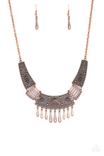 Load image into Gallery viewer, STEER It Up - copper necklace 853