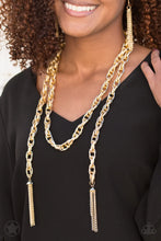 Load image into Gallery viewer, SCARFed for Attention - Gold NECKLACE B090