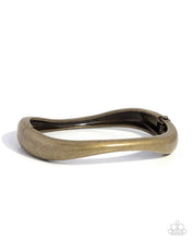 Load image into Gallery viewer, Metallic Main Attraction - Brass Hinge Bracelet F038
