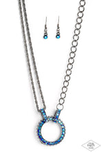 Load image into Gallery viewer, Razzle Dazzle - Blue Necklace PINK DIAMOND EXCLUSIVE D047
