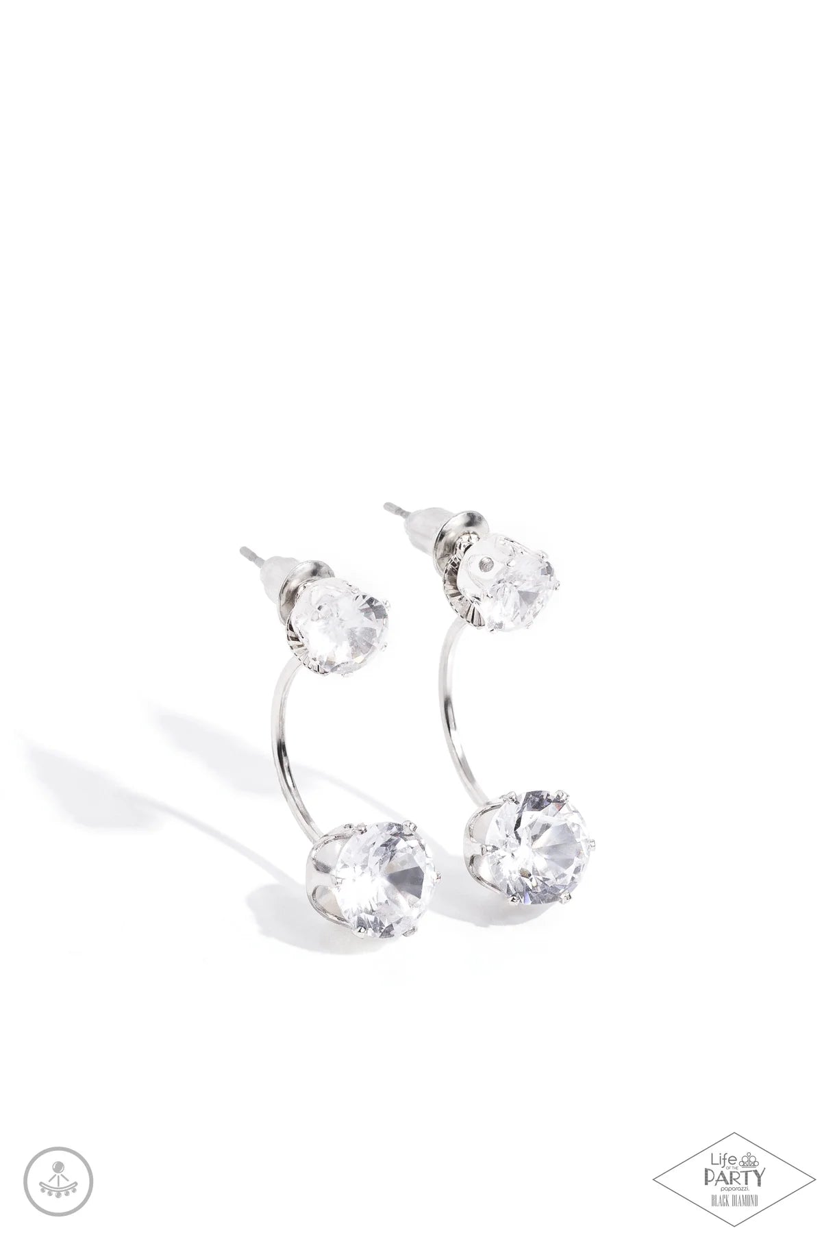 Starlet Squad - Silver double-sided Earring Black Diamond Encore B074