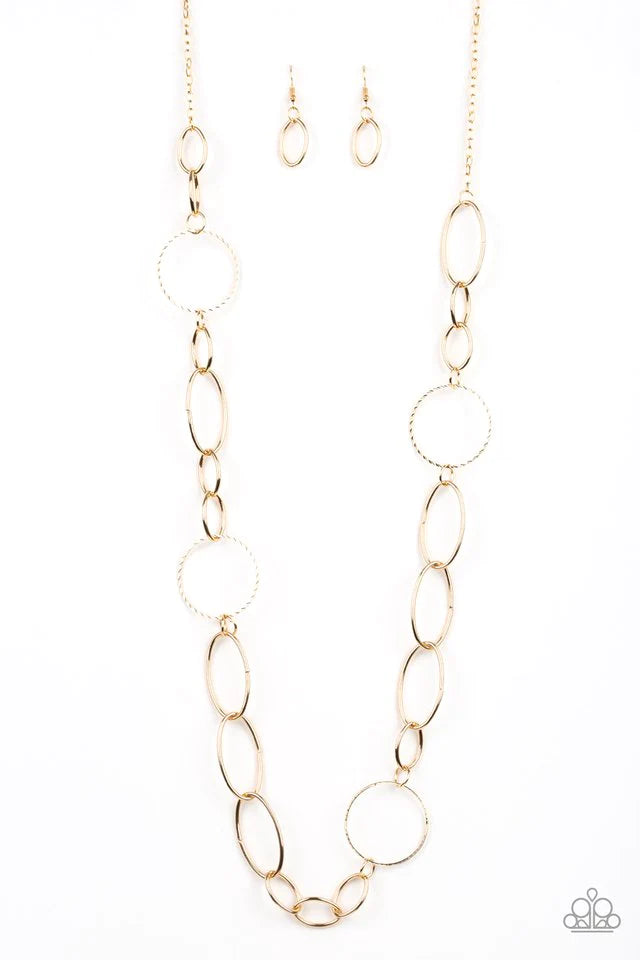 Perfect Mismatch - gold necklace 1561