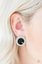 Load image into Gallery viewer, WHAT SHOULD I BLING - BLACK POST EARRING E072
