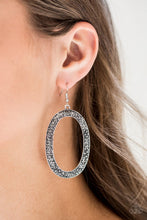 Load image into Gallery viewer, RHINESTONE REBEL - SILVER EARRING C032
