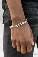 Load image into Gallery viewer, Take it to the Bank - silver men&#39;s bracelet C030
