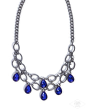 Load image into Gallery viewer, Show-Stopping Shimmer - Blue necklace F059
