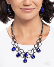 Load image into Gallery viewer, Show-Stopping Shimmer - Blue necklace F059
