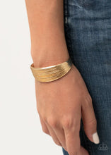 Load image into Gallery viewer, Off The Cuff Couture - Gold cuff bracelet B055
