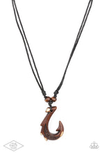 Load image into Gallery viewer, Off The Hook - Brown Urban Necklace

