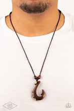 Load image into Gallery viewer, Off The Hook - Brown Urban Necklace
