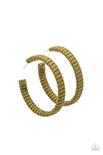 Load image into Gallery viewer, Suede Parade - Green hoop earring E072
