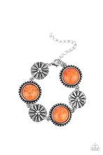 Load image into Gallery viewer, Fredonia Flower Patch - Orange bracelet E040
