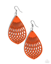 Load image into Gallery viewer, Caribbean Coral - Orange earring B120

