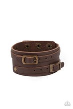 Load image into Gallery viewer, Bronco Bustin' Buckles - Brass snap bracelet C016
