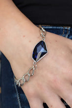 Load image into Gallery viewer, Galactic Grunge - blue bracelet C004
