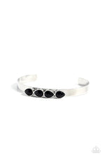 Load image into Gallery viewer, Prismatically Petite - Black Cuff Bracelet E046
