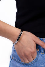 Load image into Gallery viewer, Prismatically Petite - Black Cuff Bracelet E046
