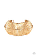 Load image into Gallery viewer, Wild About Wire - Gold cuff bracelet C032

