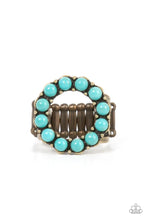 Load image into Gallery viewer, Stone Circles - Brass ring B038
