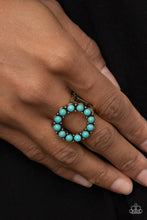 Load image into Gallery viewer, Stone Circles - Brass ring B038
