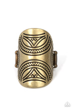 Load image into Gallery viewer, Pharaoh Party - Brass ring B053
