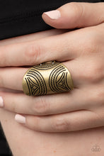 Load image into Gallery viewer, Pharaoh Party - Brass ring B053
