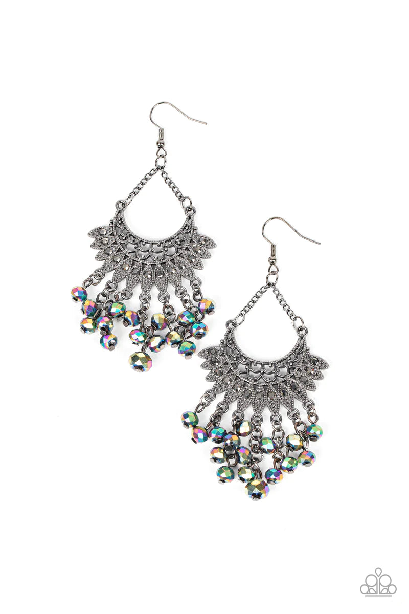 Chromatic Cascade - multi earring C031