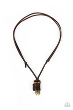 Load image into Gallery viewer, On the Lookout - Brass men's urban necklace
