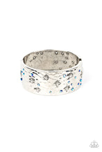 Load image into Gallery viewer, Across the Constellations - Blue hinge bracelet LR
