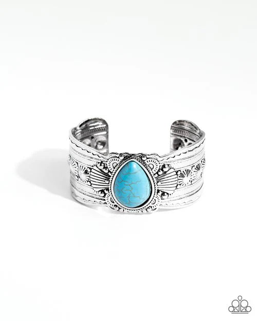 Canyon Cantina - Blue cuff bracelet