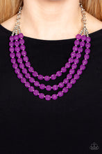Load image into Gallery viewer, Summer Surprise - purple necklace D021
