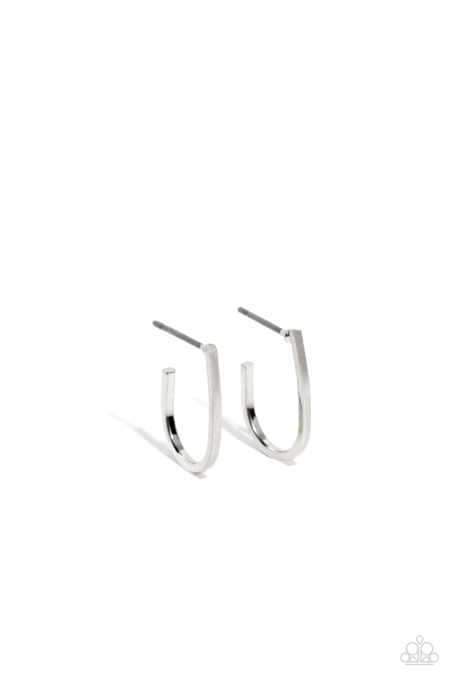 Admirable Arches - Silver mini hoop earring D044
