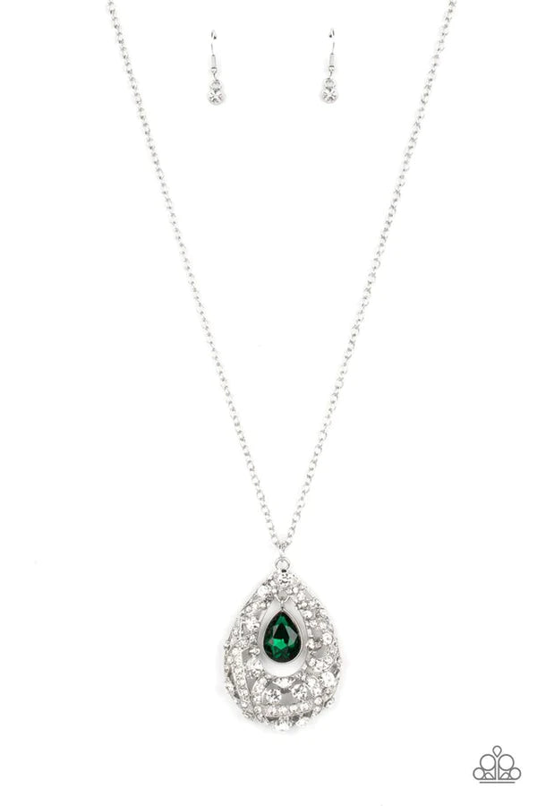 Glitz and Glow - Green necklace D005