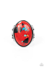 Load image into Gallery viewer, Majestic Marbling - Red ring C029

