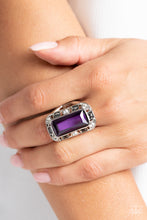 Load image into Gallery viewer, Radiant Rhinestones - Purple ring D021
