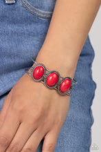 Load image into Gallery viewer, Badlands Backdrop - Red Cuff Bracelet E040
