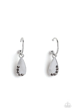 Load image into Gallery viewer, Borderline Baddie - silver hoop earring C027
