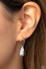 Load image into Gallery viewer, Borderline Baddie - silver hoop earring C027
