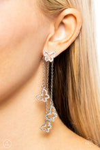 Load image into Gallery viewer, Boisterous Butterfly - white post earring Black DIAMOND EXCLUSIVE B101
