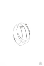 Load image into Gallery viewer, Theater HOOP - White hoop earring May 2023 LOP C032
