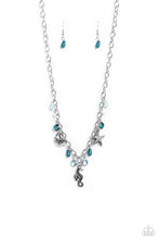 Load image into Gallery viewer, $10 Seahorse Season - Blue Necklace + matching bracelet D049

