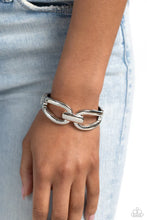 Load image into Gallery viewer, Mechanical Masquerade - Silver Hinge Bracelet E040
