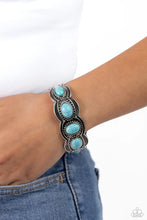 Load image into Gallery viewer, World Traveler - Blue Cuff Bracelet E067
