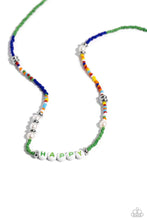 Load image into Gallery viewer, Happy to See You - green necklace A053
