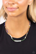 Load image into Gallery viewer, Happy to See You - green necklace A053

