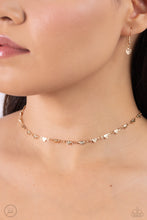 Load image into Gallery viewer, Cupid Catwalk - Gold choker necklace E013
