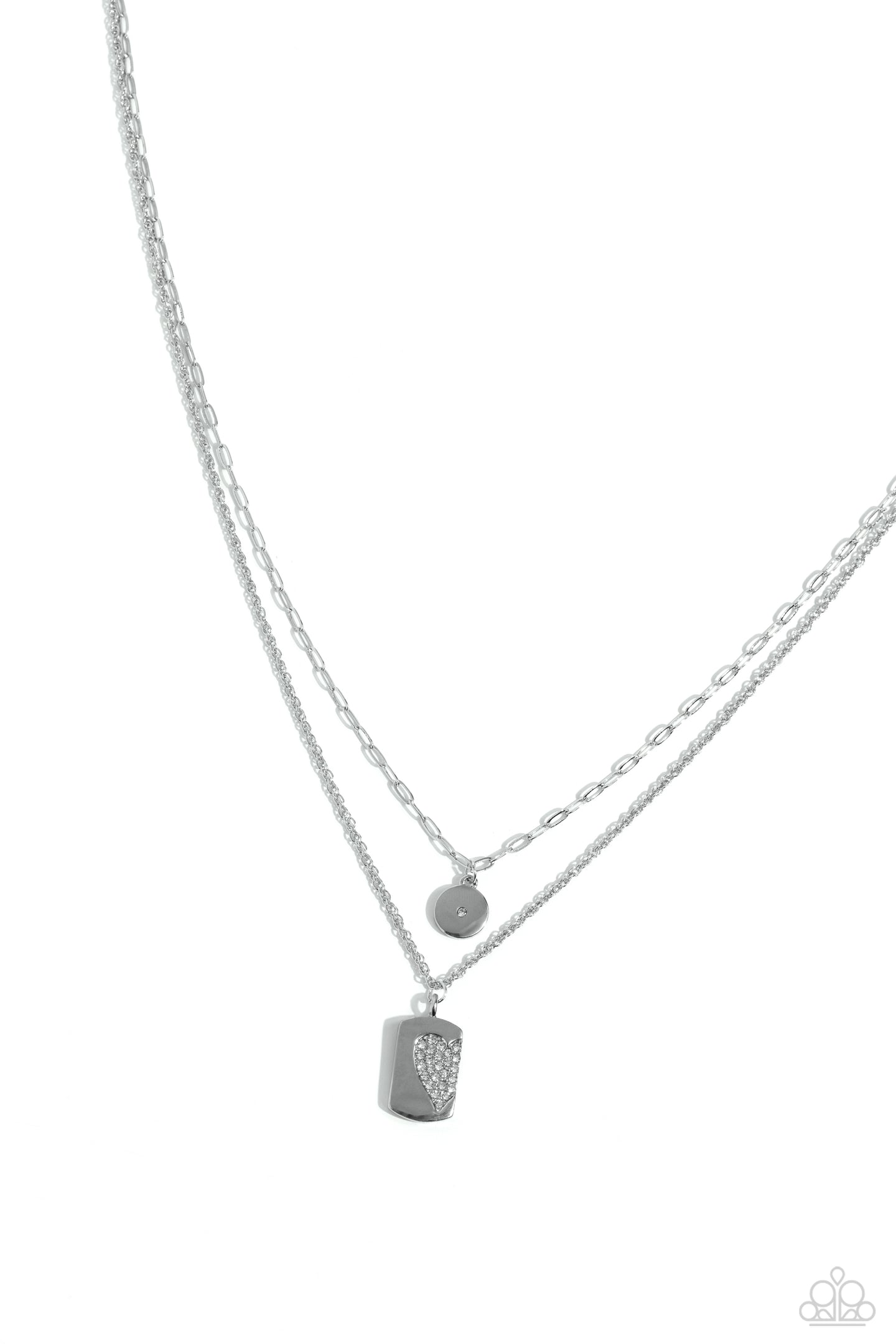 Half of My Heart - White necklace A059