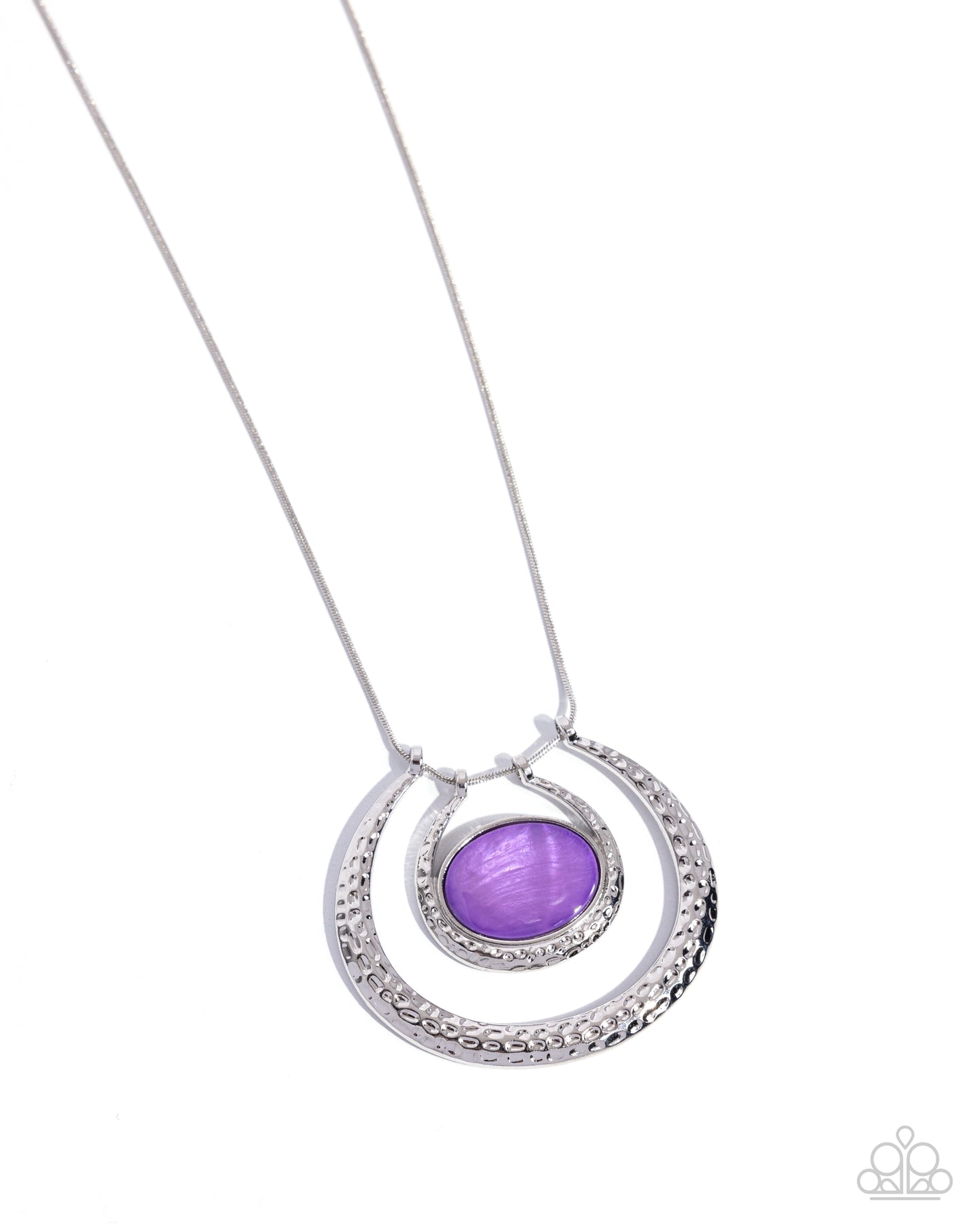 If the HORSESHOE Fits - Purple necklace B004