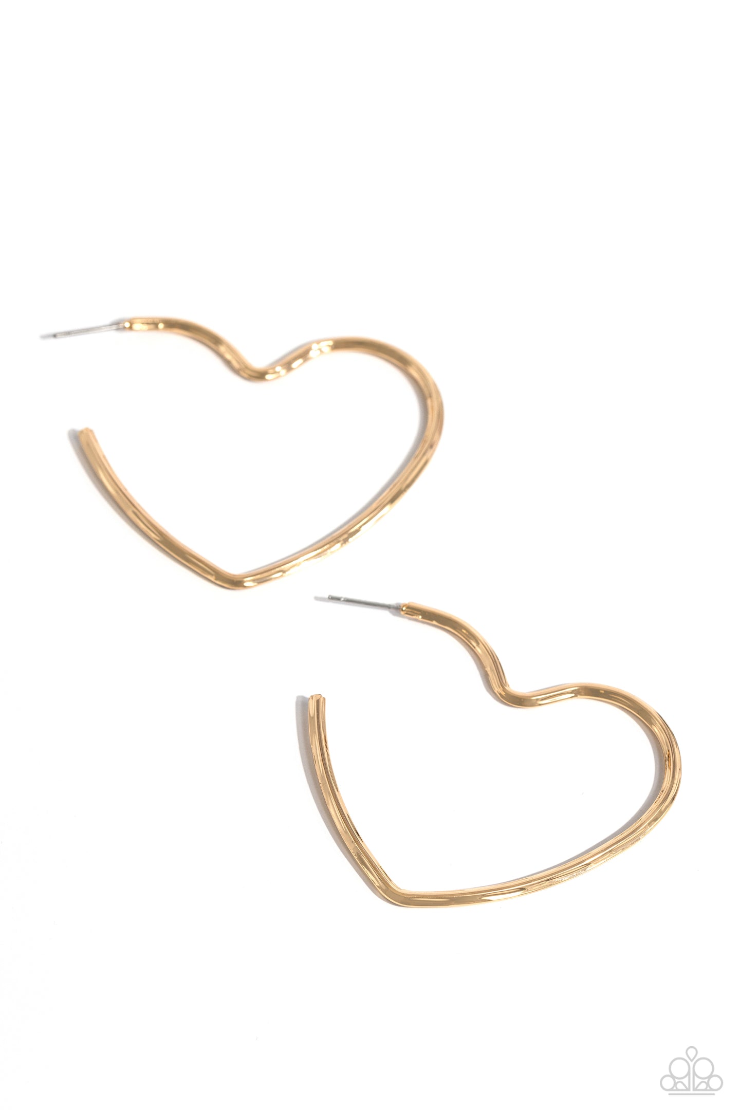 Summer Sweethearts - Gold hoop earring D058