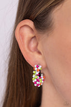 Load image into Gallery viewer, Balloon Backdrop - White hoop earring D036
